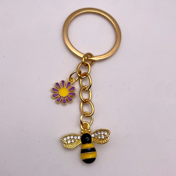 WILDFLOWER HONEY BEE | Bag Charm | Keychain (Brand New!) ✨ - Picture 2 of 6